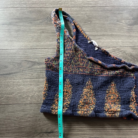 Love the Label Anthropologie One Shoulder Aztec Tank Top Crop Top Size Medium - Picture 5 of 7